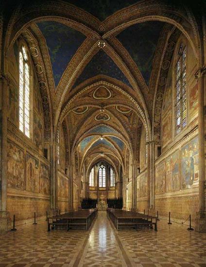 GIOTTO di Bondone View of the interior Norge oil painting art